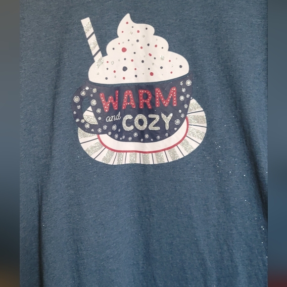 1x Warm& Cozy long PJ shirt / Walmart - Picture 3 of 4